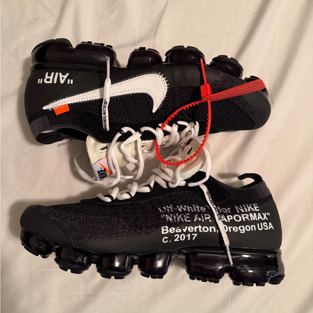 Nike Black and White Air VaporMax Sneakers